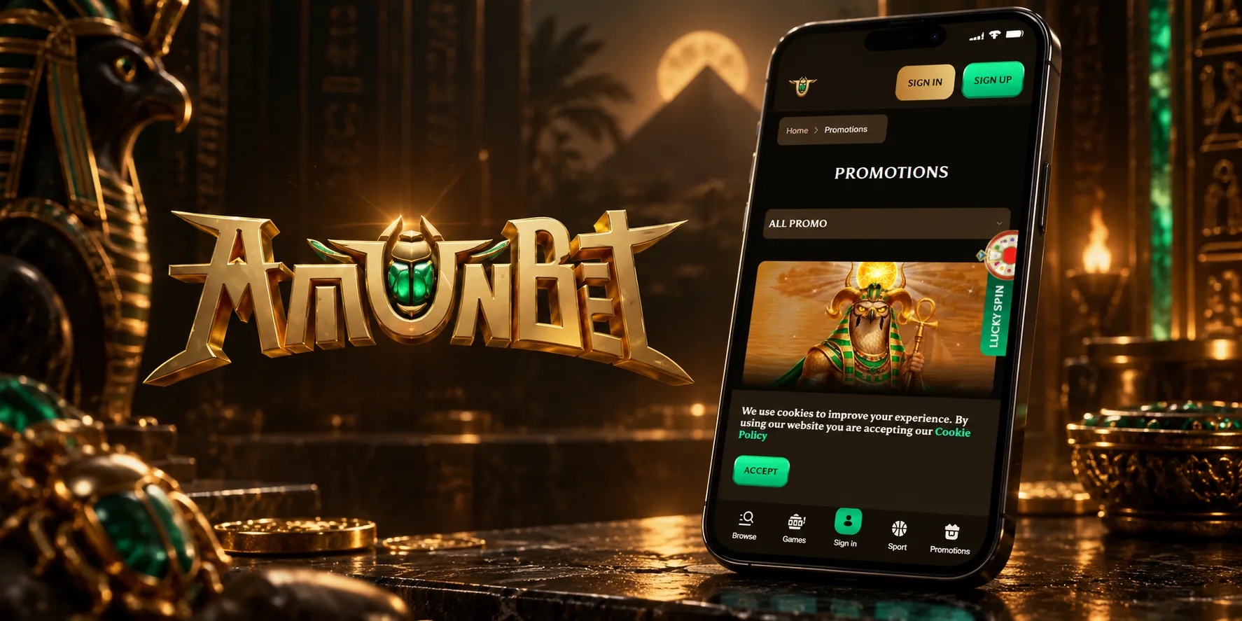 AmunBet Casino App-Screenshot